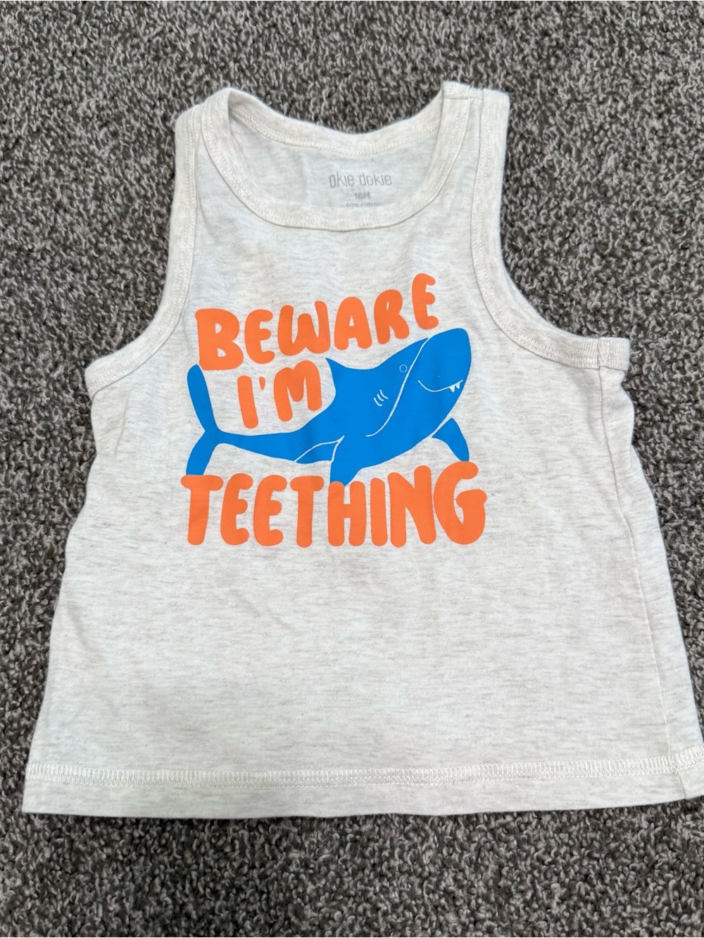 Baby Boys Shark Tank Top Summer Size 18 months